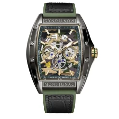 Montre Montignac Tonneau Multicolore