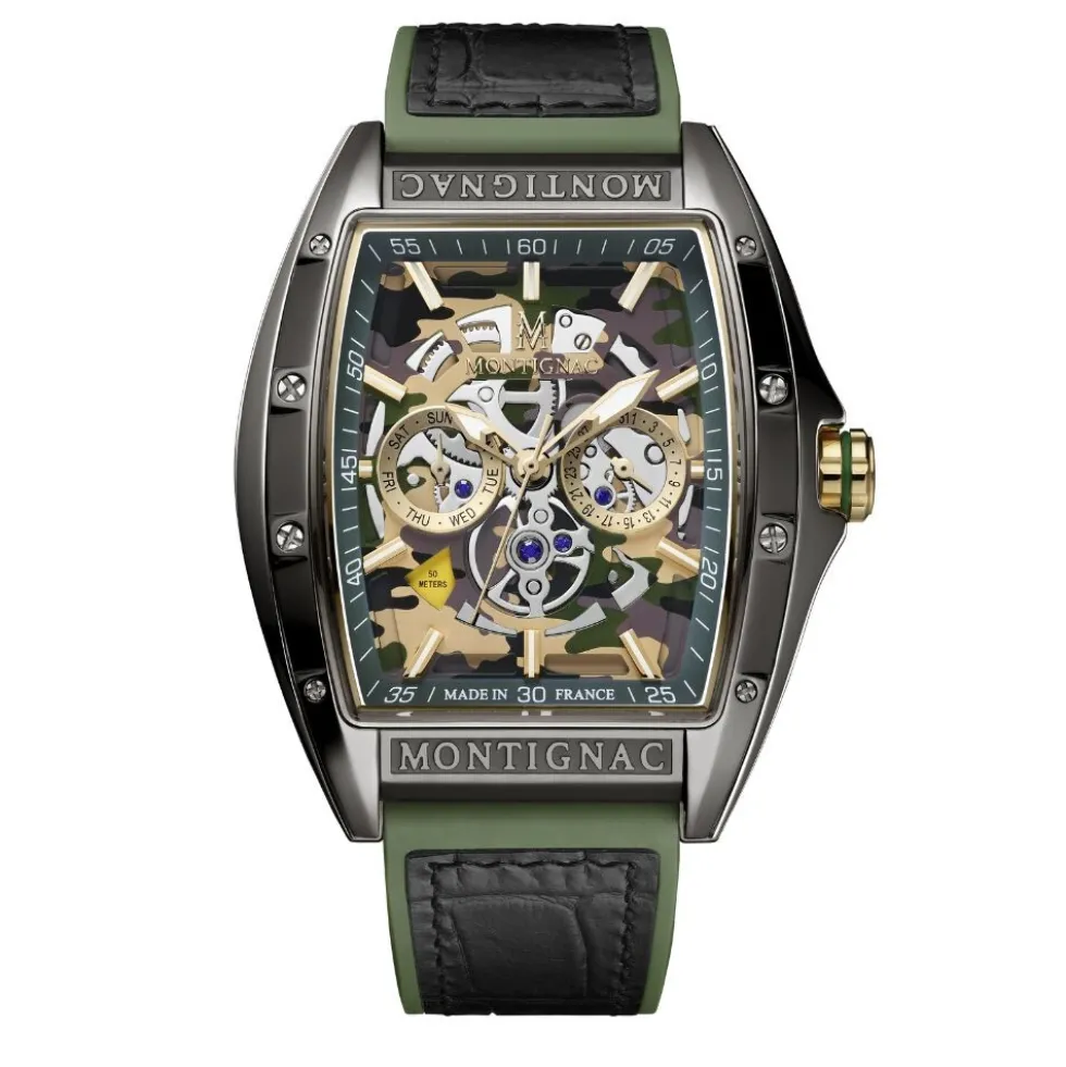 Montre Montignac Tonneau Multicolore
