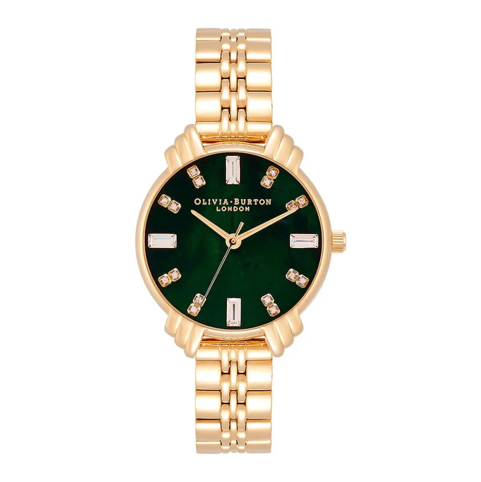 Montre Olivia Burton Art Deco Vert
