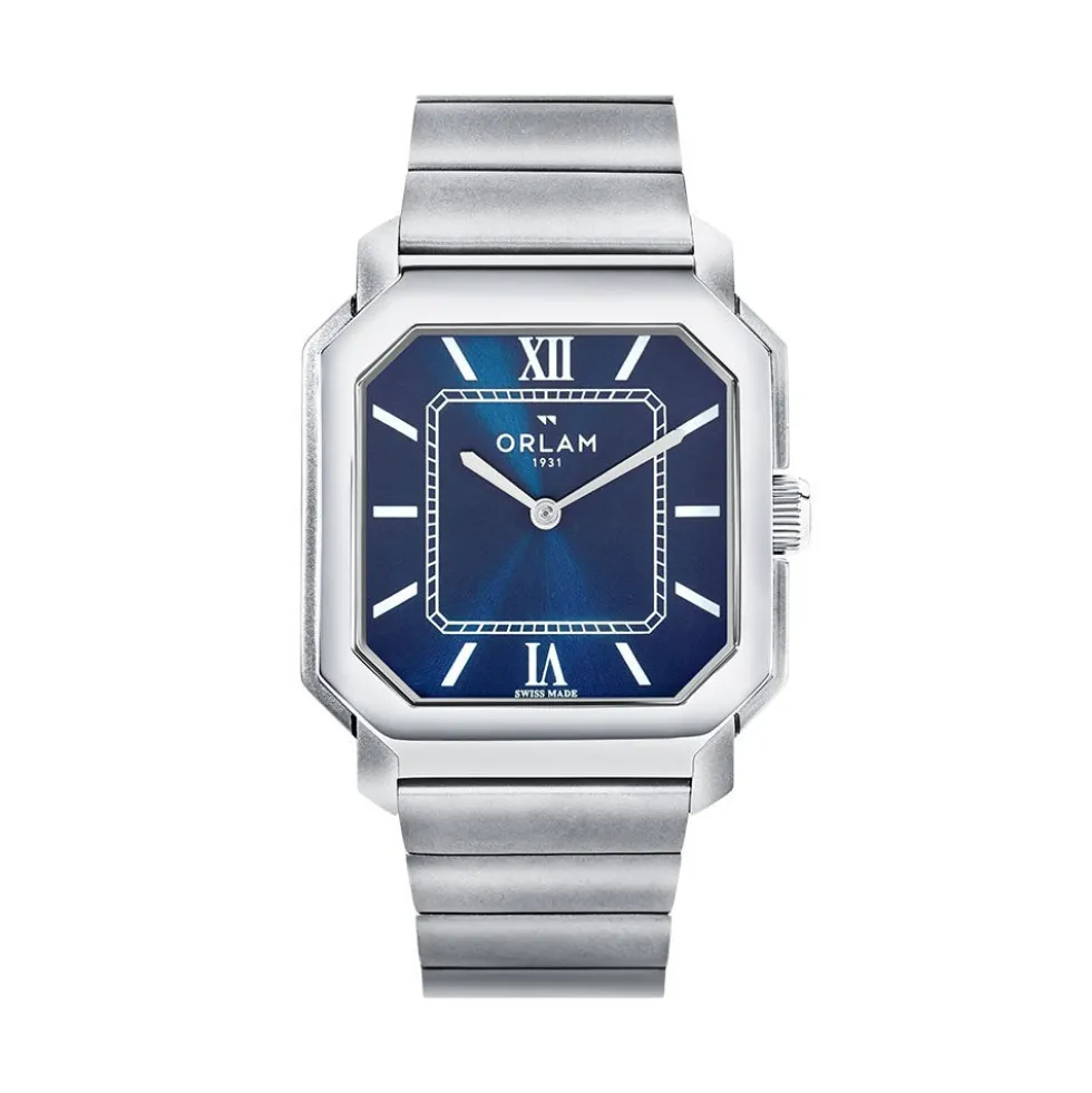 Montre Orlam Heritage Bleu London