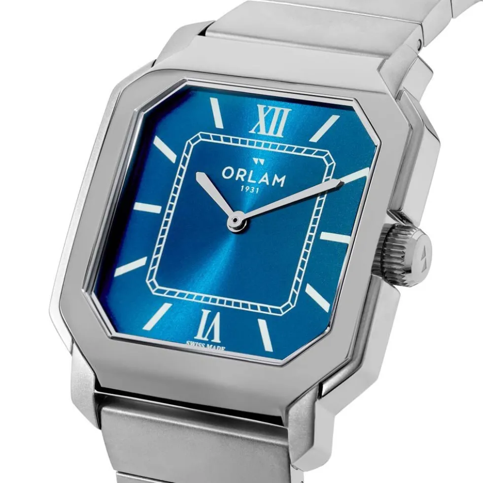 Montre Orlam Heritage Bleu London