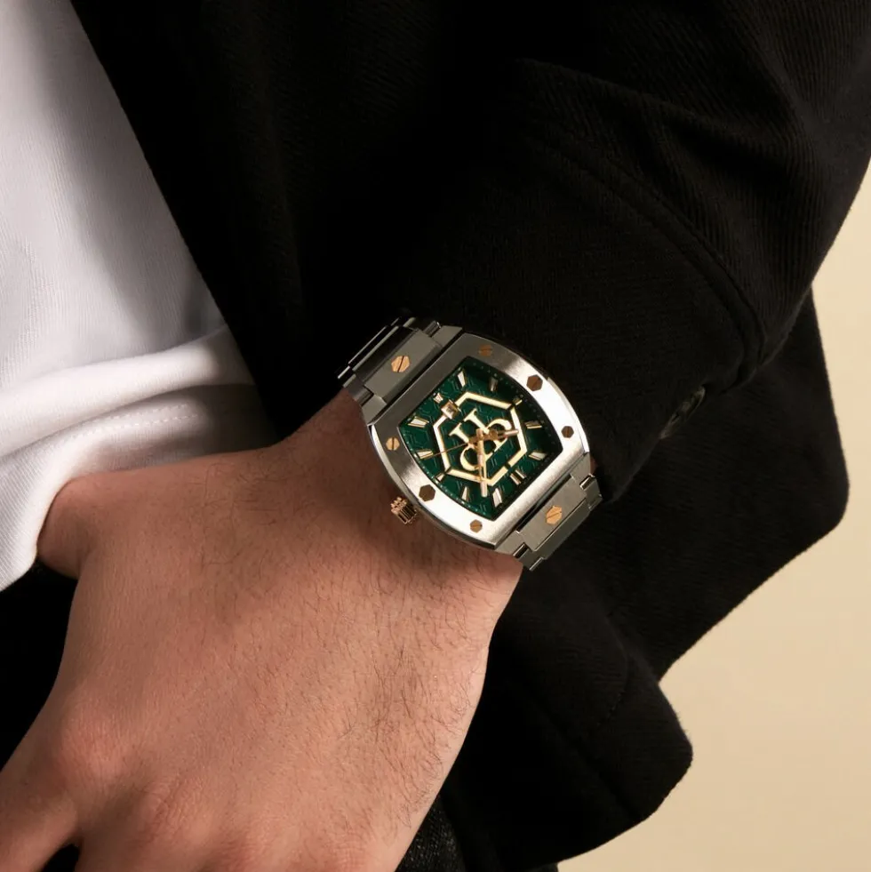 Montre Philipp Plein Hexagon Phantom Vert