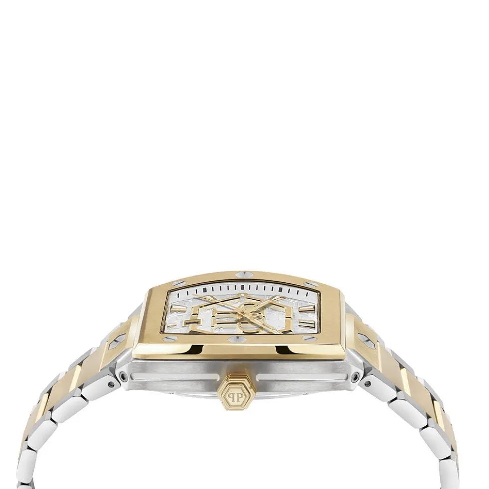 Montre Philipp Plein Hexagon Phantom Argenté