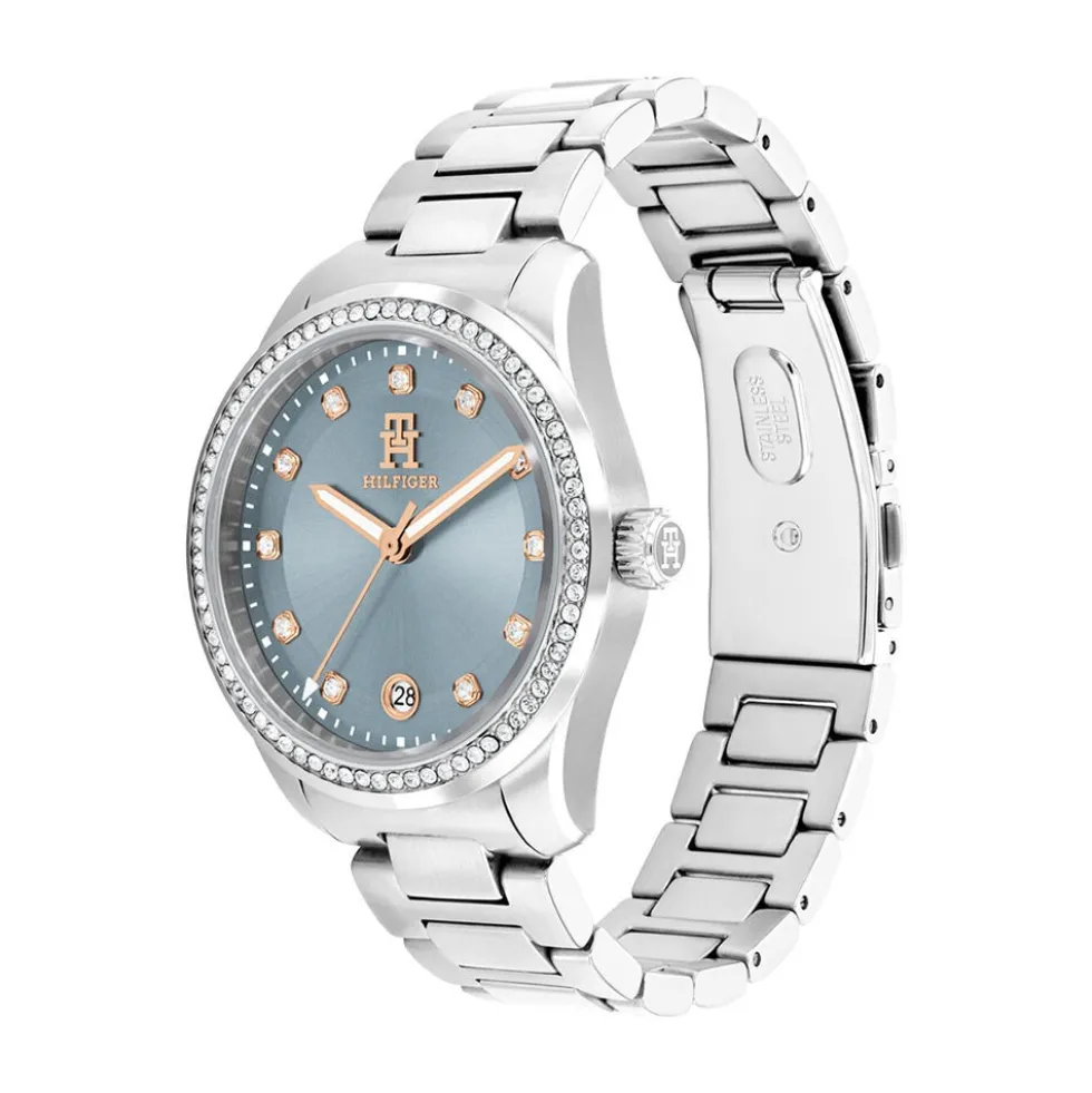 Montre Tommy Hilfiger Th85 Crystals Bleu Sky