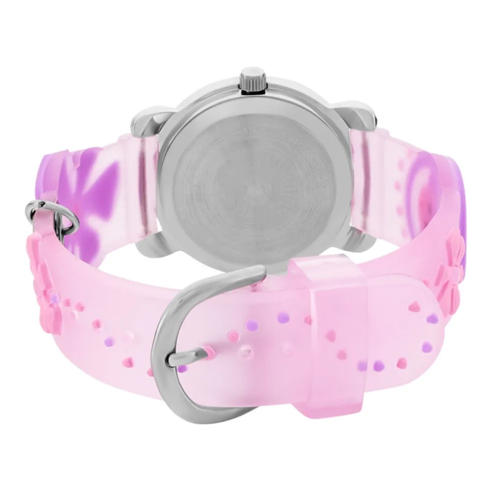 Montre Upp Fleur Blanc Et Parme