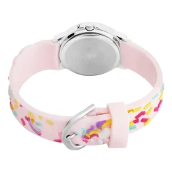 Montre Upp Fuzzy Rose Et Blanc