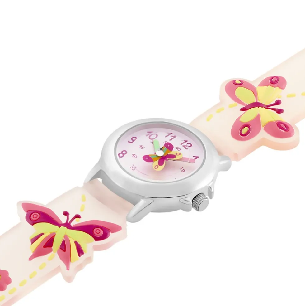 Montre Upp Papillon Rose