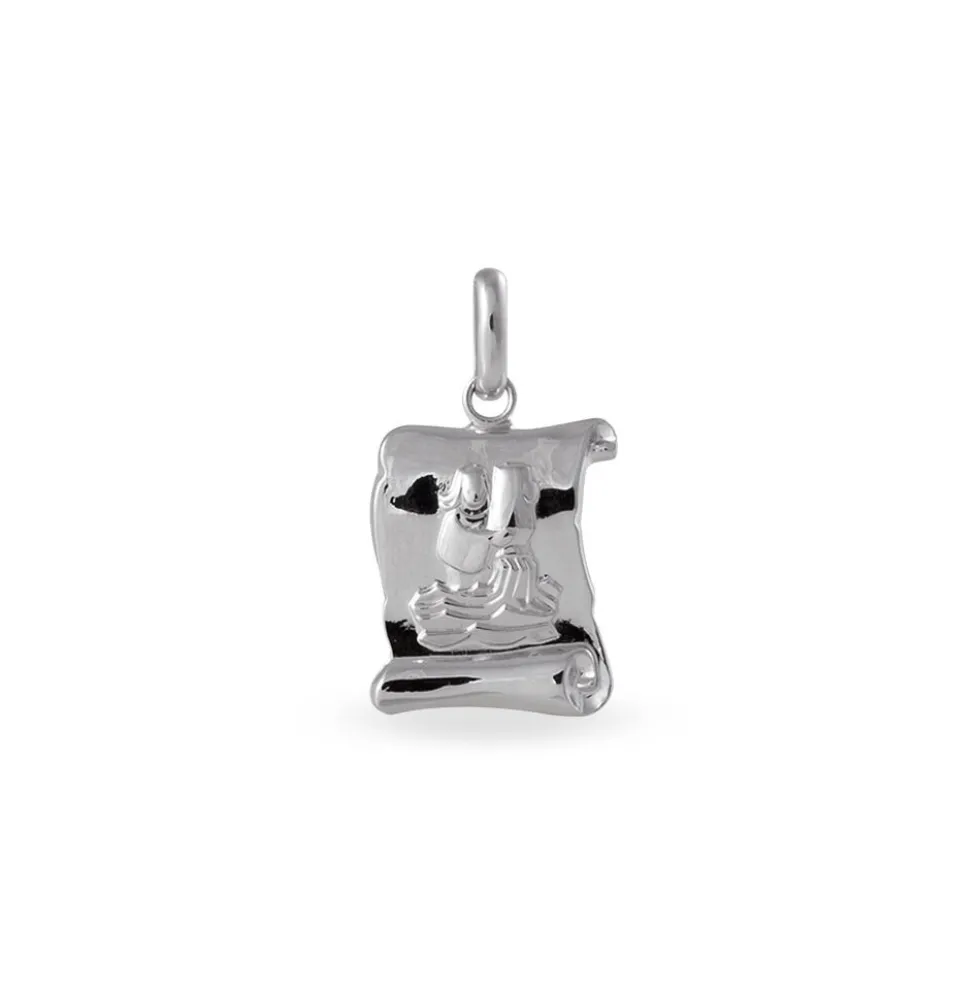 Pendentif Afia Argent Blanc