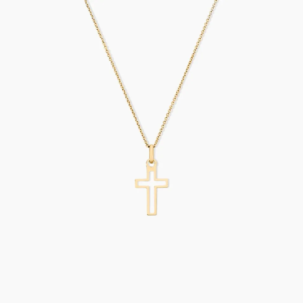 Pendentif Aimee Croix Or Jaune