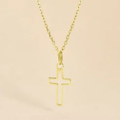 Pendentif Aimee Croix Or Jaune