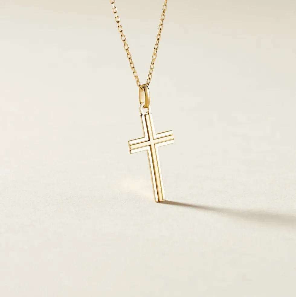 Pendentif Amaelle Croix Or Jaune