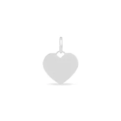 Pendentif Ange Coeur Or Blanc