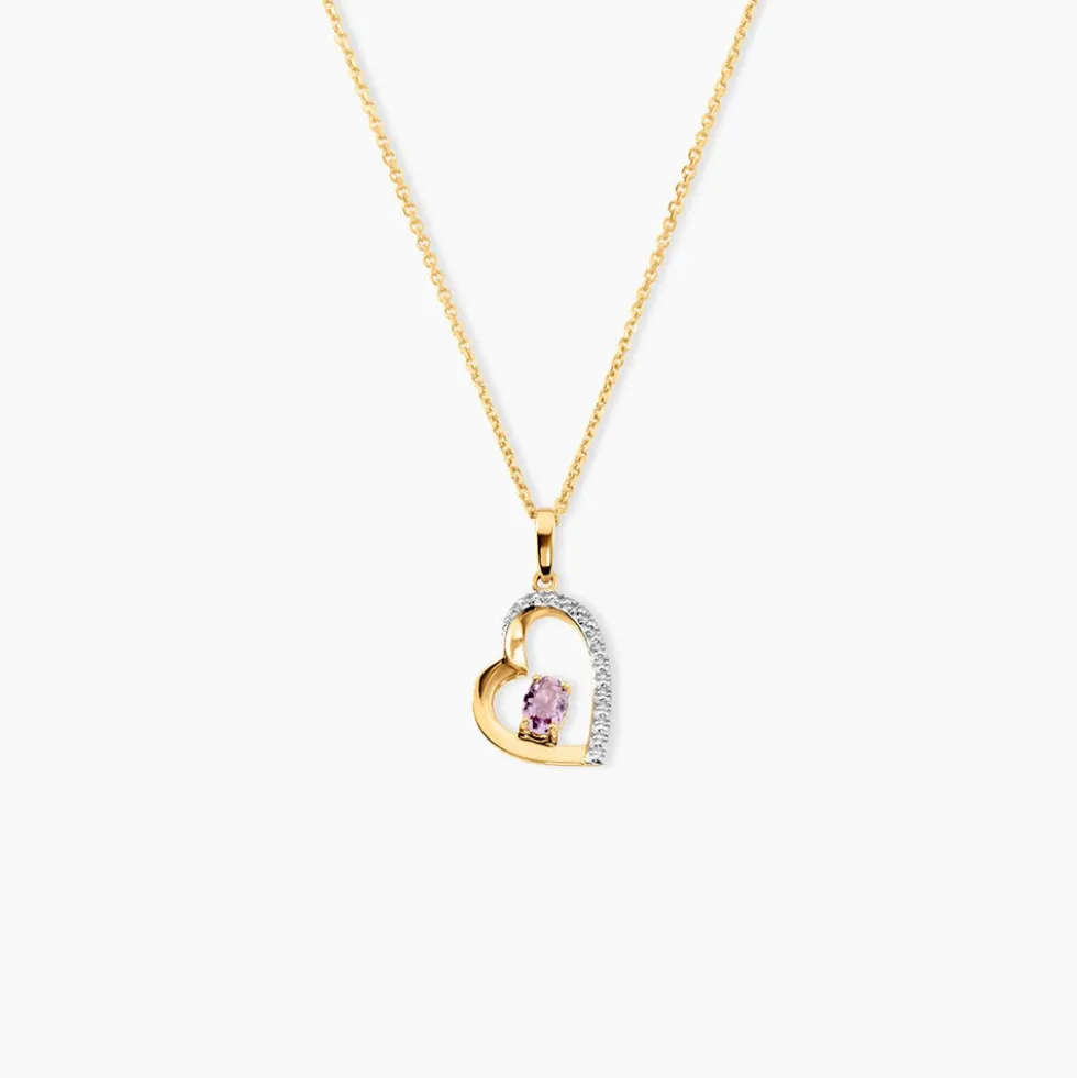 Pendentif Arduinna Or Jaune Améthyste