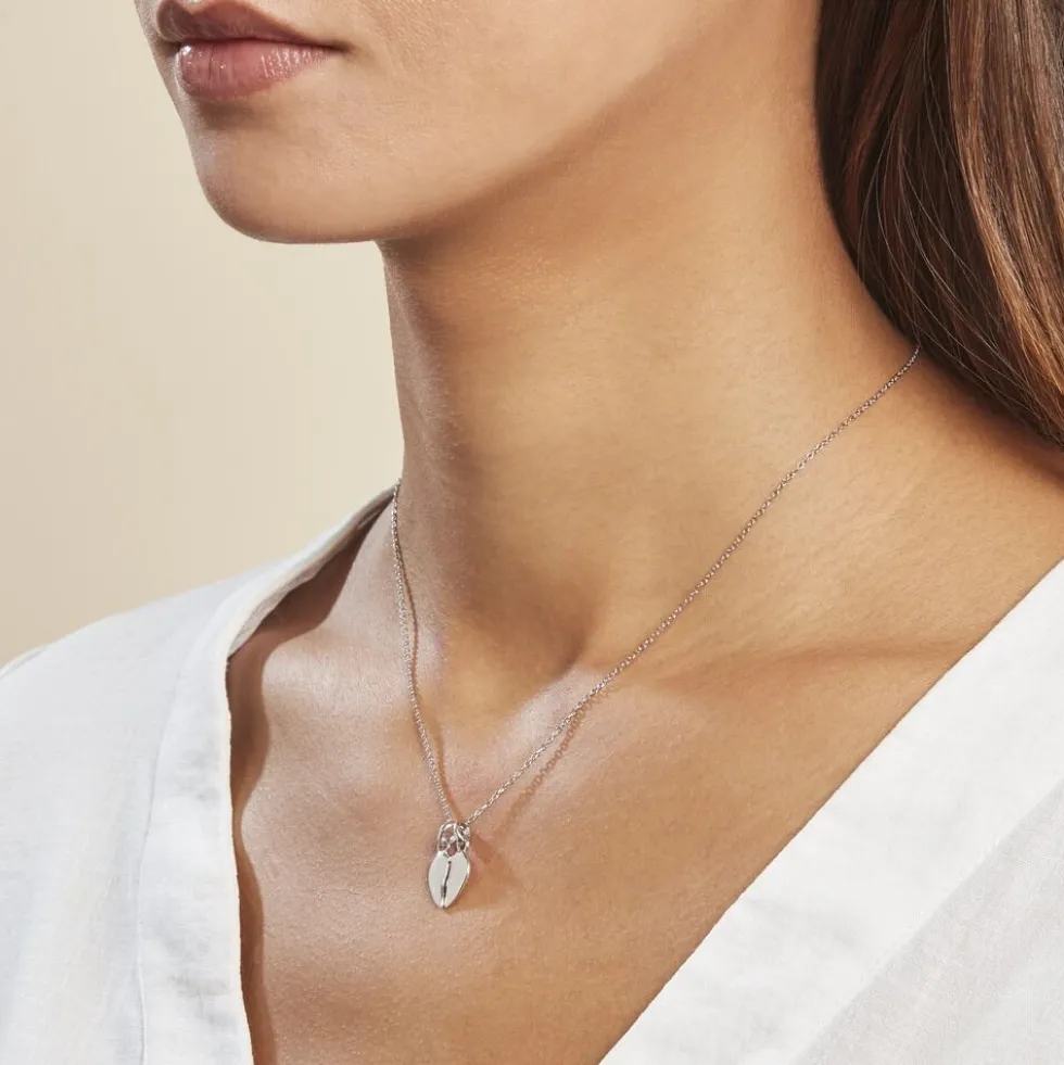 Pendentif Axelia Argent Blanc