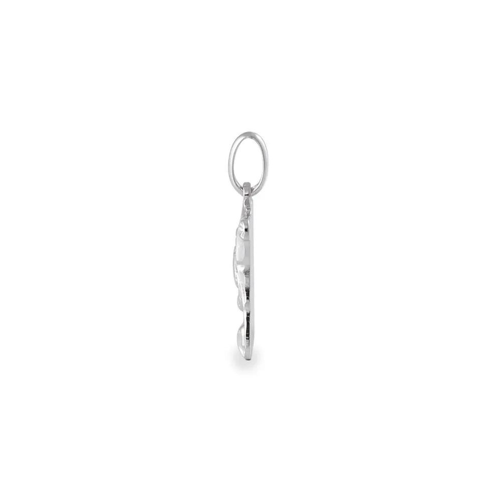 Pendentif Azeline Argent Blanc