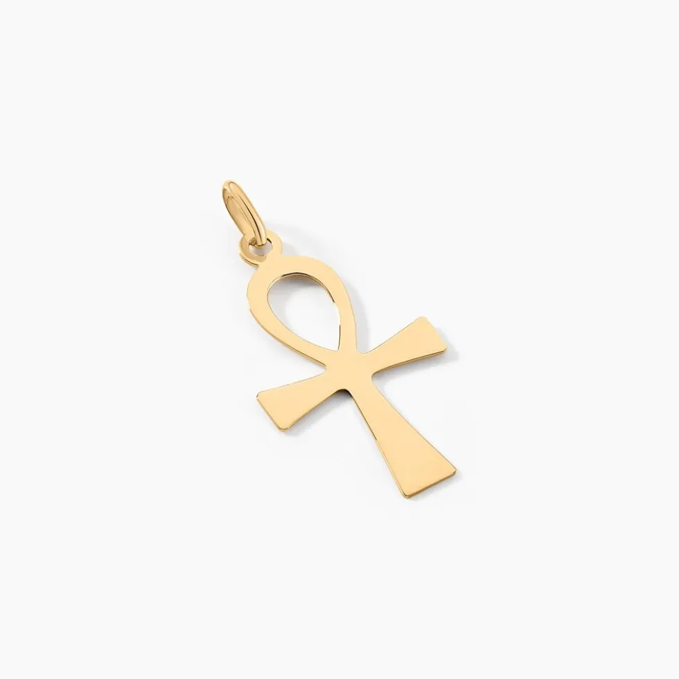 Pendentif Basilissa Croix De Vie Or Jaune