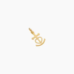 Pendentif Cobeia Croix De Camargue Or Jaune