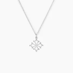 Pendentif Dajo Argent Blanc