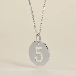 Pendentif Efiso Argent Blanc