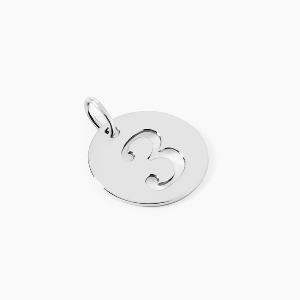 Pendentif Efiso Argent Blanc