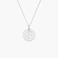 Pendentif Efiso Argent Blanc