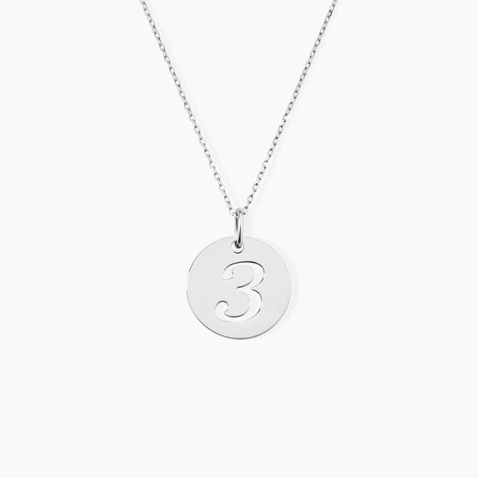 Pendentif Efiso Argent Blanc