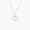 Pendentif Efiso Argent Blanc