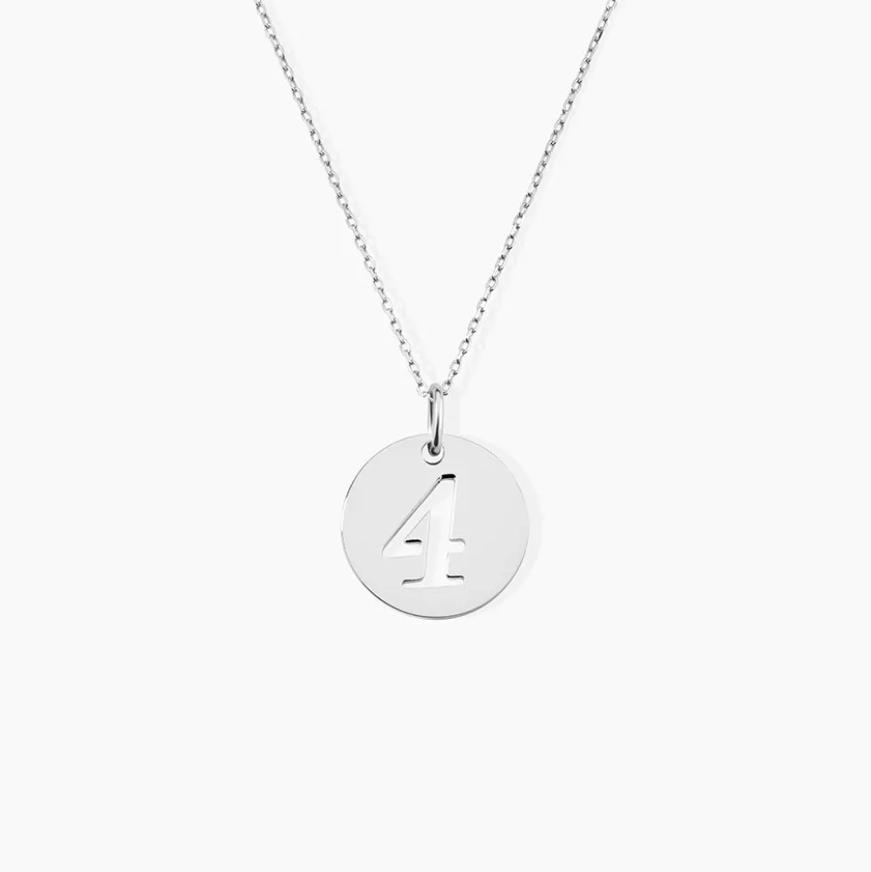 Pendentif Efiso Argent Blanc
