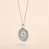 Pendentif Efiso Argent Blanc