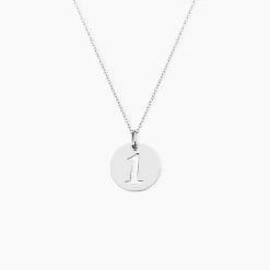 Pendentif Efiso Argent Blanc