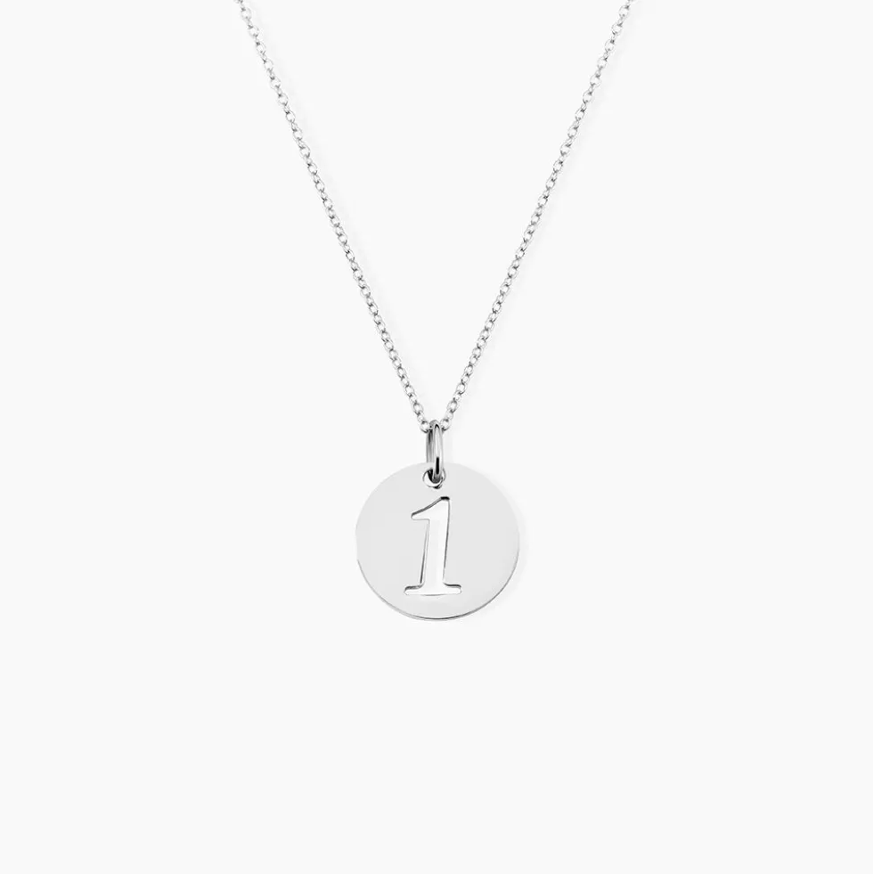 Pendentif Efiso Argent Blanc