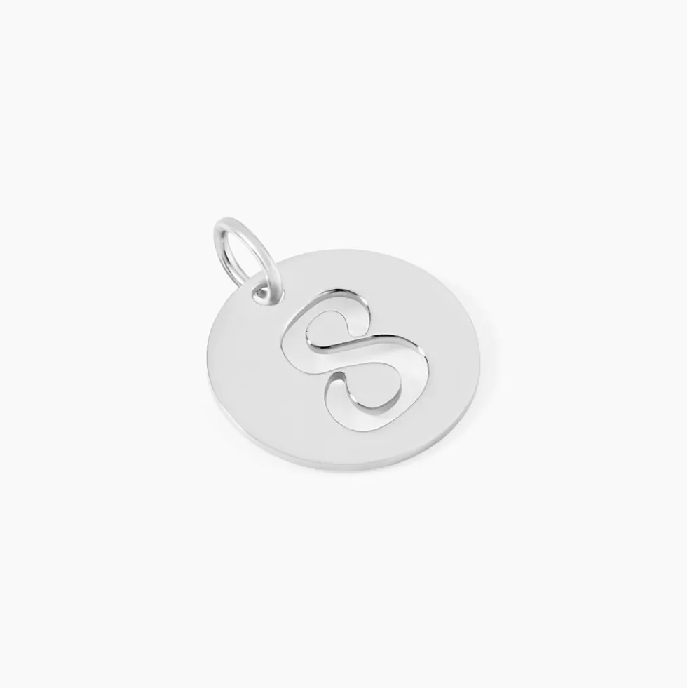 Pendentif Efiso Argent Blanc