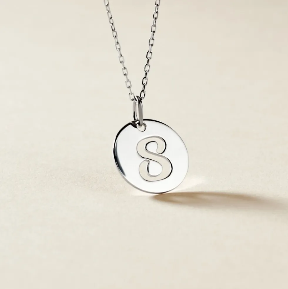 Pendentif Efiso Argent Blanc