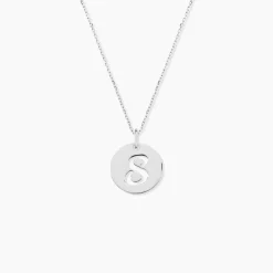 Pendentif Efiso Argent Blanc