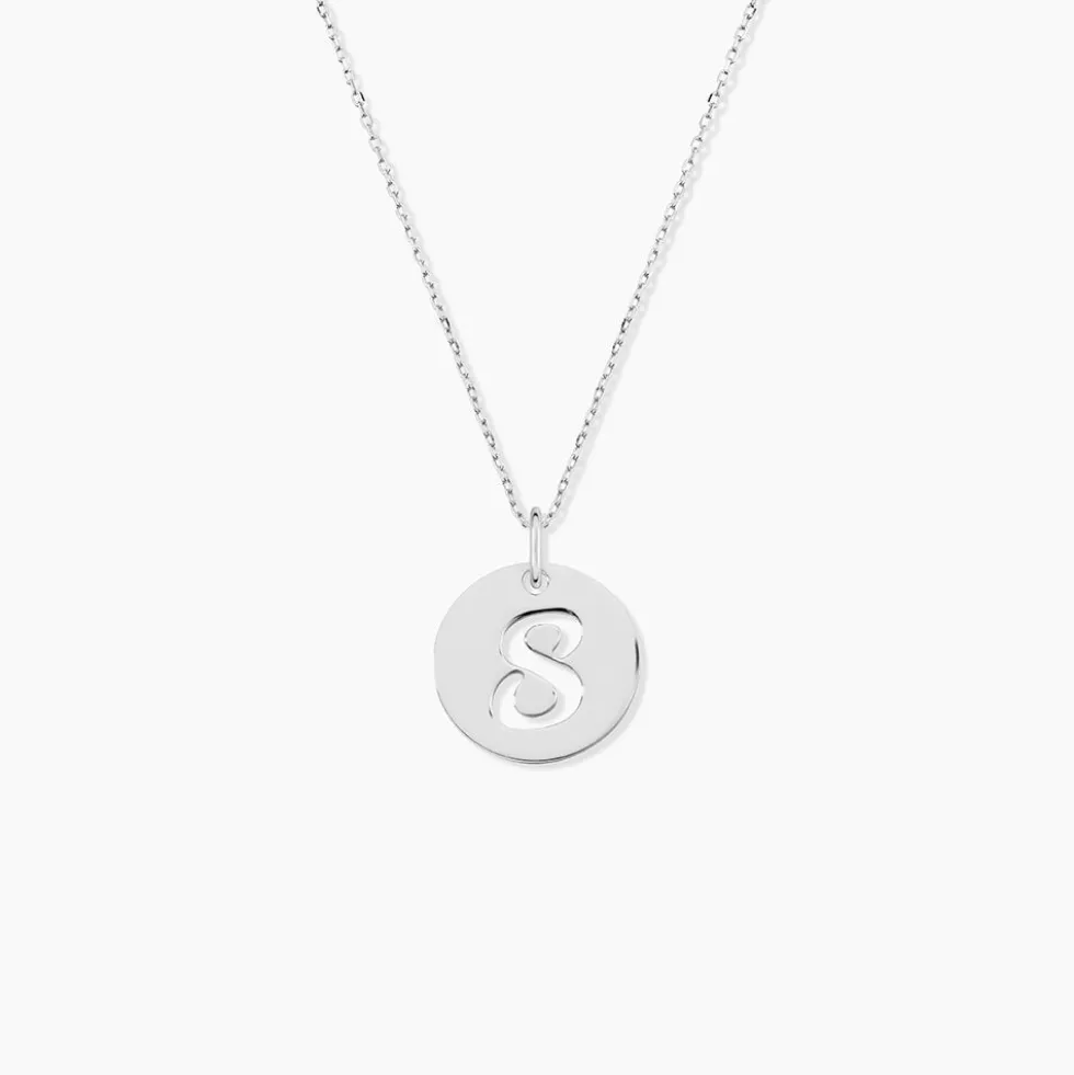 Pendentif Efiso Argent Blanc