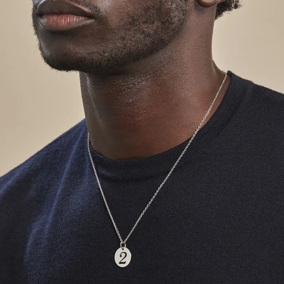 Pendentif Efiso Argent Blanc