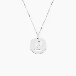 Pendentif Efiso Argent Blanc