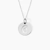 Pendentif Efiso Argent Blanc