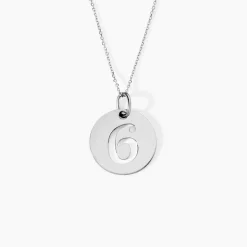 Pendentif Efiso Argent Blanc