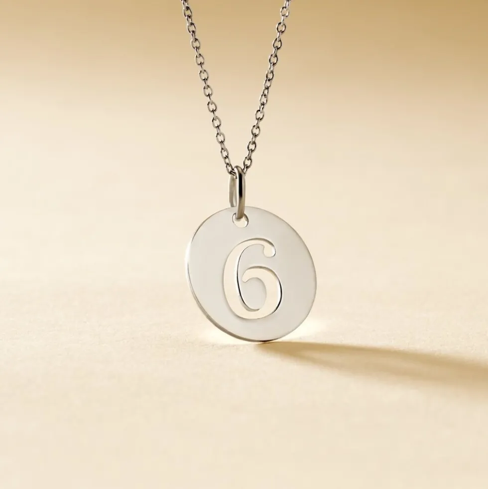 Pendentif Efiso Argent Blanc