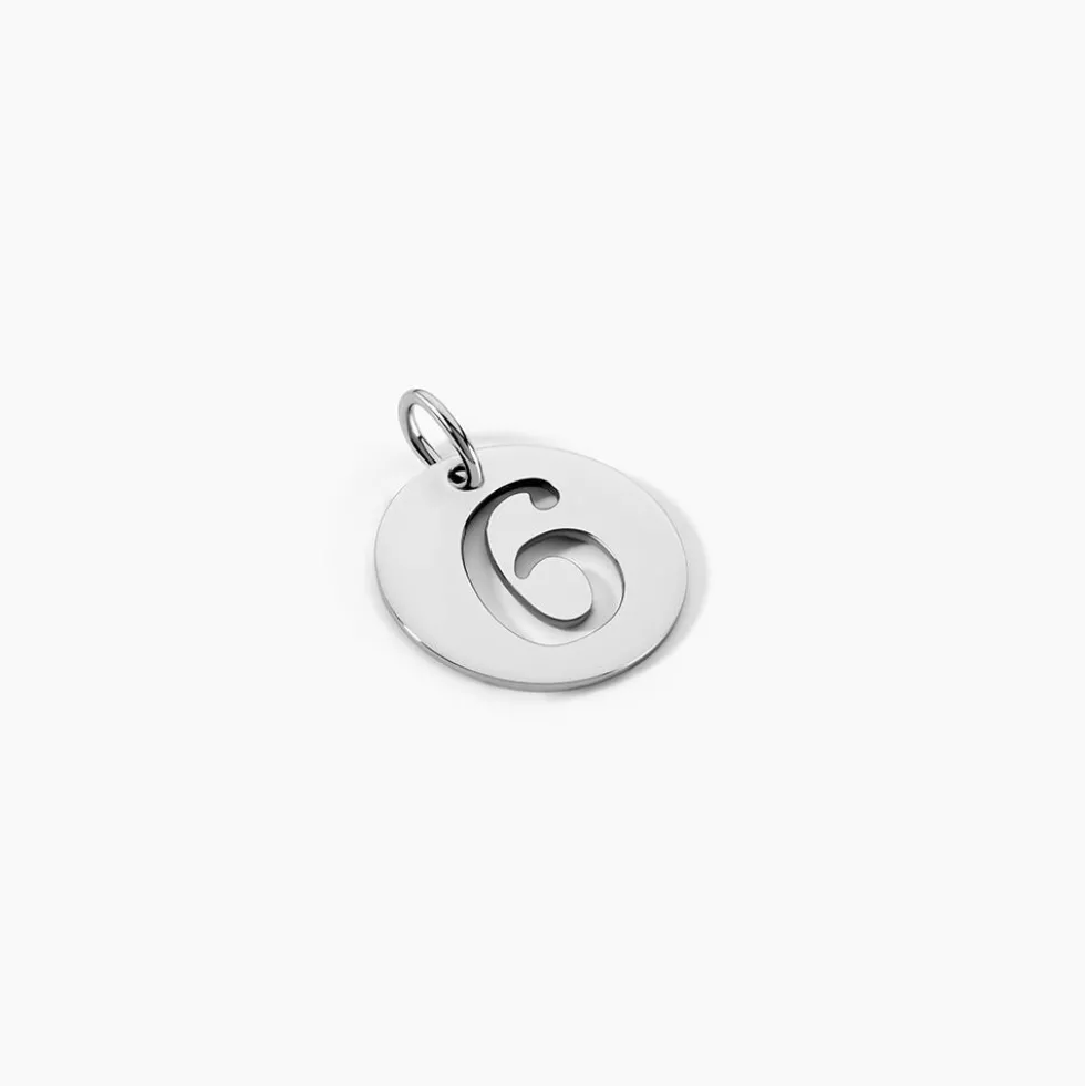 Pendentif Efiso Argent Blanc