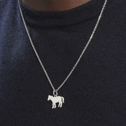 Pendentif Eitan Argent Blanc