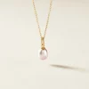 Pendentif Elbertina Or Jaune Perle De Culture