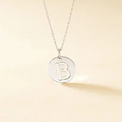 Pendentif Elio B Argent Blanc