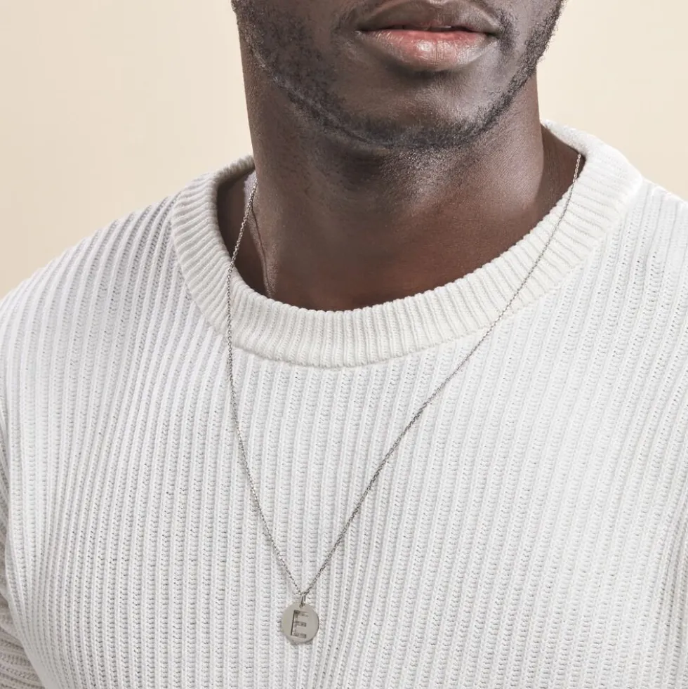 Pendentif Elio E Argent Blanc