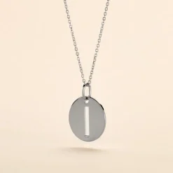 Pendentif Elio I Argent Blanc