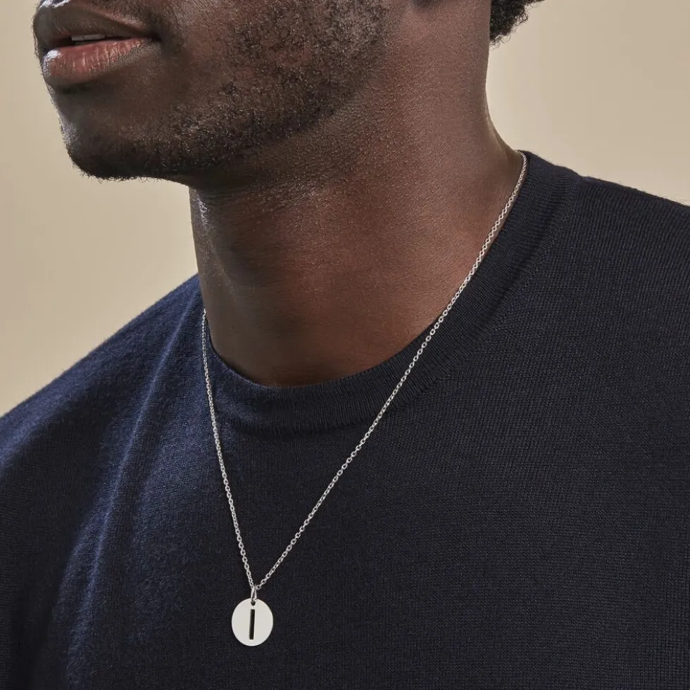 Pendentif Elio I Argent Blanc