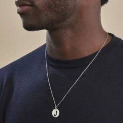 Pendentif Elio J Argent Blanc