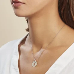 Pendentif Elio K Argent Blanc