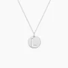 Pendentif Elio L Argent Blanc